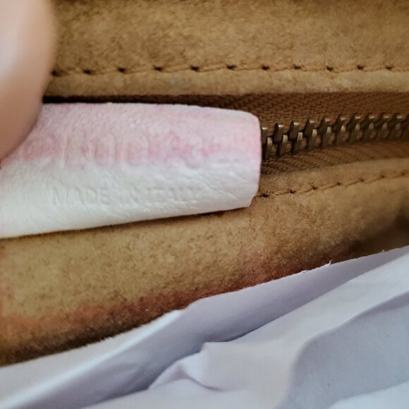 Celine leather purse hobo top handle handbag pink white orange yellow ivory nino - Picture 13 of 16